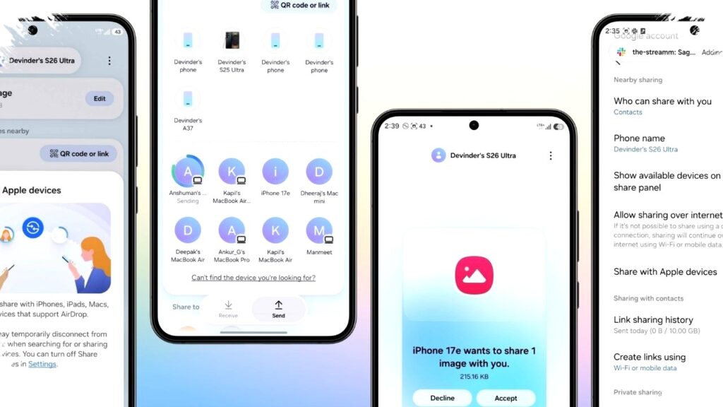 Galaxy S26 Tembus AirDrop, Kirim File ke iPhone Kini Semudah Quick Share