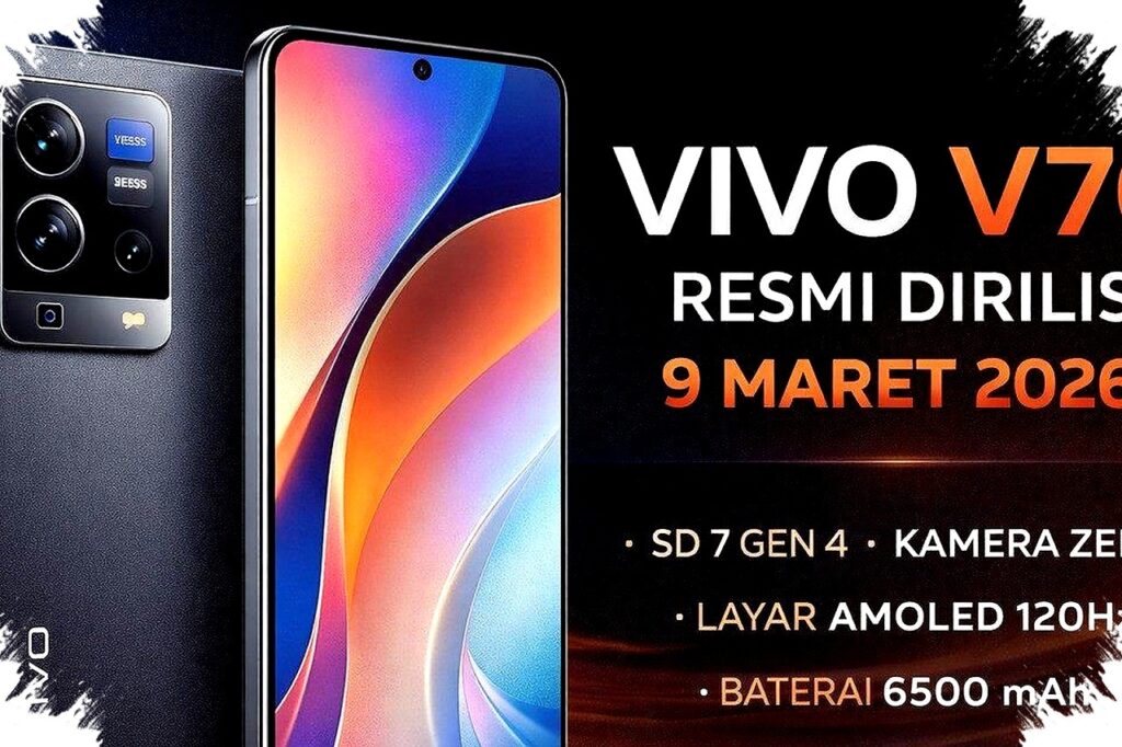 Vivo V70 Masuk Indonesia Dengan Kamera ZEISS 50MP dan Harga Rp8,999 Jutaan Siap Tantang Flagship?