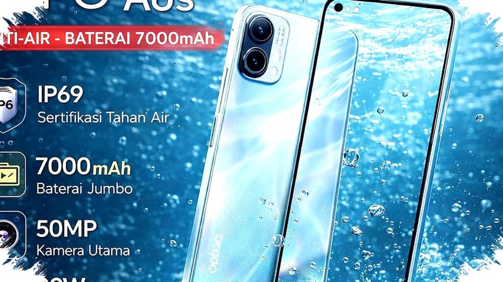 OPPO A6s Baterai 7000 mAh dan Kamera 50 MP Hadir dengan Sertifikat IP69, Harga Rp5 Jutaan Pilihan Cerdas Pengguna Aktif