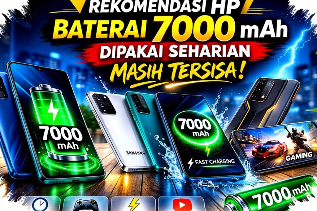 HP Baterai 7000 mAh Tahan Seharian Tanpa Repot Isi Ulang, Pilihan Cerdas untuk Pengguna Aktif