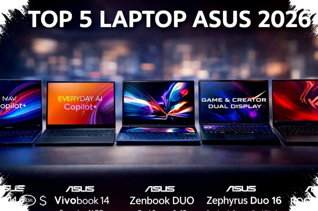5 Laptop ASUS 2026 Tawarkan AI Ultra Canggih dan Dual Screen, ROG Zephyrus Duo Siap Geser Dominasi Gaming Premium