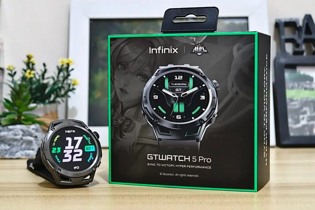 Infinix GT Watch 5 Pro Resmi, Pantau Detak Jantung Saat Main Dan Waktu Respawn