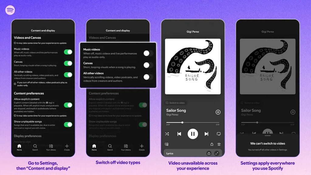 Spotify Akhirnya Izinkan Video Dimatikan, Sinyal Keras Jawab Kritik Pengguna dan Kembalikan Fokus ke Audio