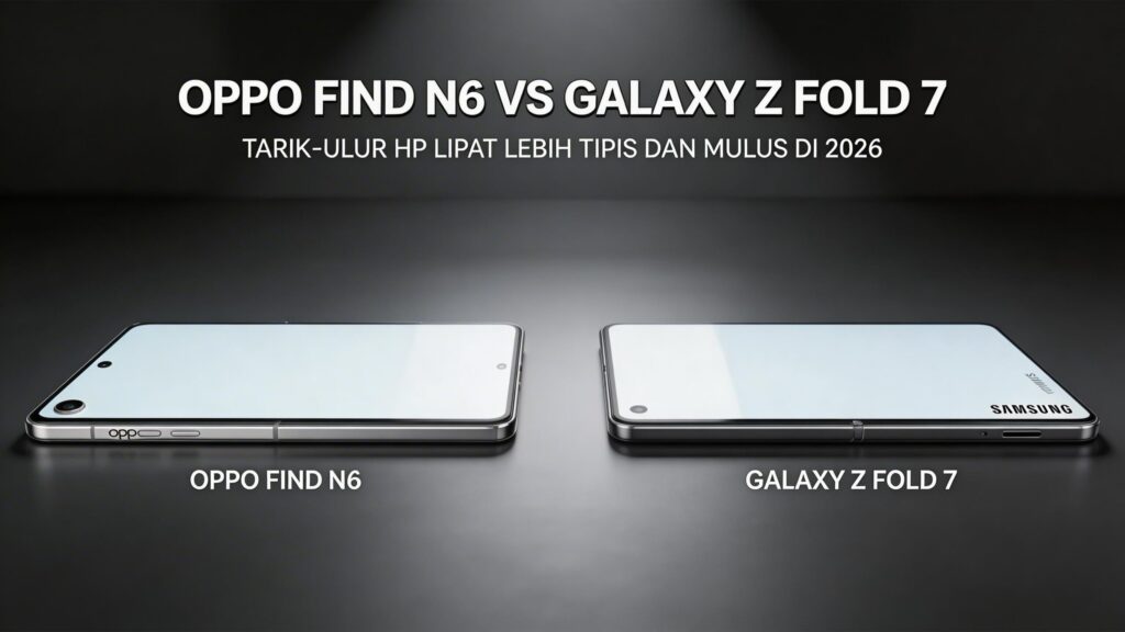 Oppo Find N6 Vs Galaxy Z Fold 7, Tarik-Ulur HP Lipat Lebih Tipis Dan Mulus Di 2026