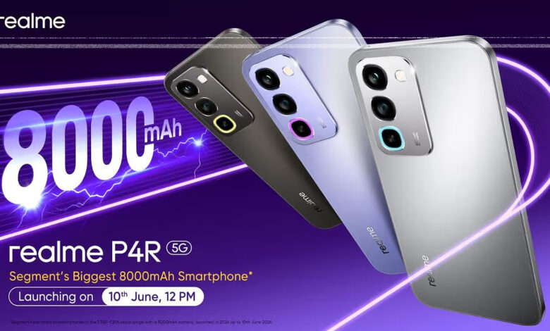 Realme P4R Meluncur, HP Gaming Murah dengan Baterai 8.000 mAh dan Layar 144 Hz